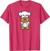 Bear In A Chef Hat - Cute Chef Bear Chef Bear - Cute Bear In A Chef's Hat Bear Chef T-Shirt - Red Heather