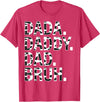 Highland Cow Dad Shirt Dad Cow Print Father's Day Dad Dada Daddy Bruh Papa Cow Daddy Love Cows Dad Cow Print T-Shirt - Red