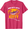 Fisherman Catfish Fishing Apparel Here Kitty Fisher Fish Rod Angler Fisherman Catfish Fishing T-Shirt - Red Heather
