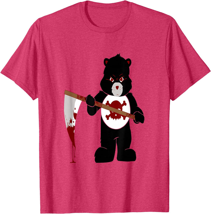Jujubella Angry Bear Scare Bear Teddy Bear No Kids T-shirt T-Shirt - Red Heather