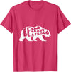 Be Kind, Brave, Strong Bear T shirt Be Kind, Brave, Strong - Vintage Bear T-shirt T-Shirt - Red Heather