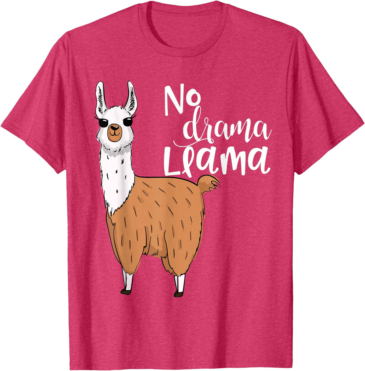 Lama-Kostüm! Lama Pyjama! Kein Drama Lama Llama Costume! Llama Pyjama! No Drama Lama T-Shirt - Red Heather