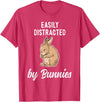 Cute & Funny Rabbit Bunny & Rabbit T-Shirt in Red Heather