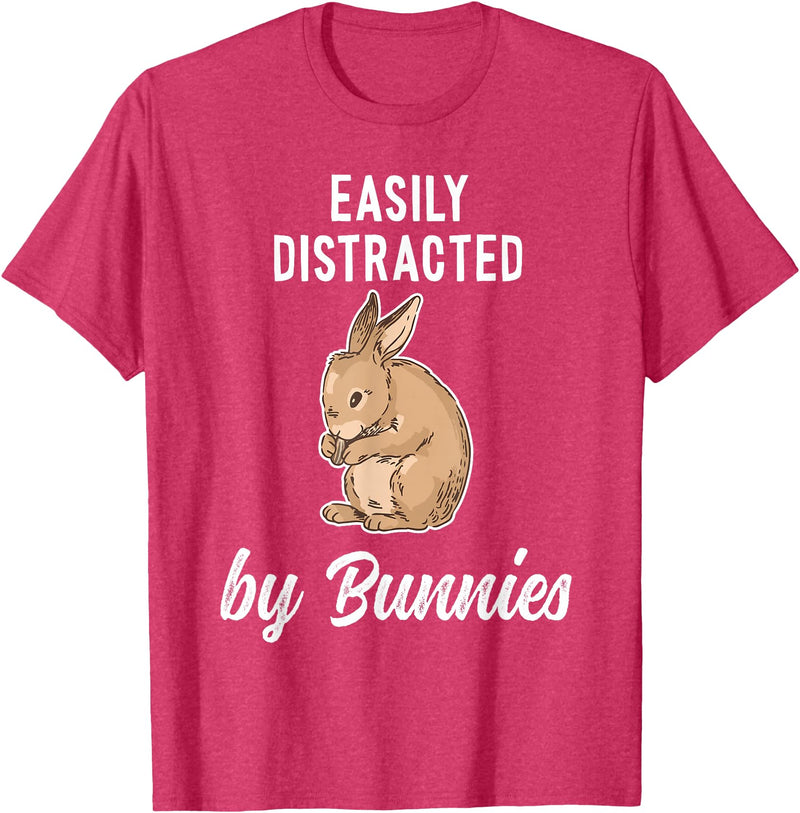 Cute & Funny Rabbit Bunny & Rabbit T-Shirt in Red Heather