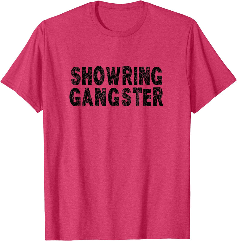 Passion8 Gear Show Pig Show Steer Gangster T-Shirt - Red Heather