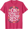 Horse Riding Equestrian Horse Trainer Jockey On Stall Rest T-Shirt - Red Heather
