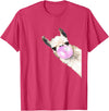 Funny Llama shirt animals costume girls mens Vintage Llama Women Shirt Llama Lovers for kids and girls T-Shirt - Red Heather