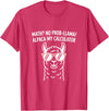 Pun Llama Animal Math Teacher Math No Prob llama Alpaca My Calculator Funny Pun Teacher T-Shirt - Red Heather