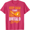 Buffalo Wings Fried Chicken Hot Wing Sauce T-Shirt - Red Heather