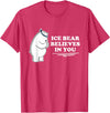 Mens Ice Bear Shirt Mens Ice Bear Tshirt Animal Gift Tee T-Shirt - Red Heather