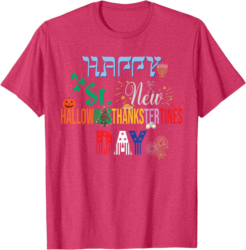 The Best Holiday Shirt Ever Funny Happy Holidays The Ultimate Holiday Shirt for a Funny & Happy Every Holiday T-Shirt - Red