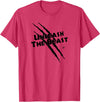 UNLEASH THE BEAST Gym Rabbit Workout Motivation T-Shirt in Red Heather