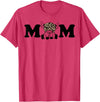 Highland Cattle Corner Messy Bun Life Hair Glasses highland cow mom T-Shirt - Red Heather
