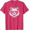 grandpa Bear Family Apparel Grandpa Bear Face with Sunglasses T-Shirt - Red Heather
