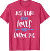Angry Ant Graphics - Duroc Pig Just a Girl Who Loves Her Duroc Pig T-Shirt - Red Heather