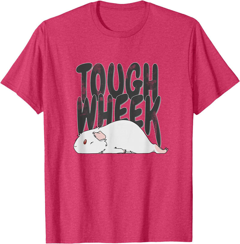 Picadilly Printables Guinea Pigs Guinea Pig Pet Tough Wheek Albino White T-Shirt - Red Heather