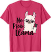 No Prob Llama Drama NO PROB-LLAMA! Funny Llama Alpaca T-Shirt - Red Heather