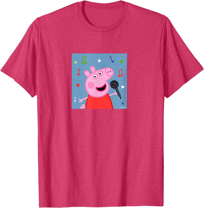 Peppa Pig - Music Album T-Shirt - Red Heather