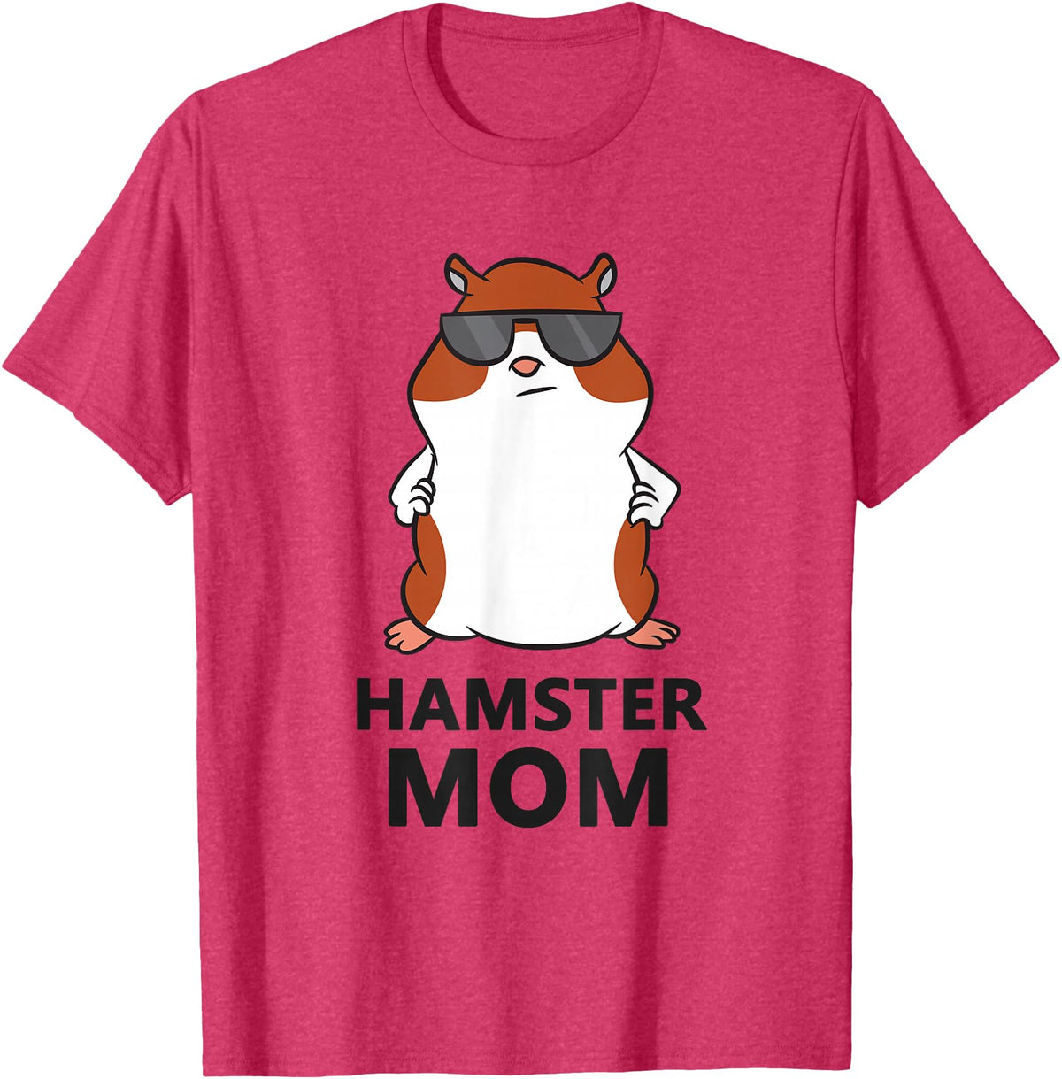 Hamster Mum Pet Hamster Mom T-Shirt - Red Heather