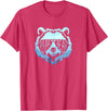 papa Grizzly in sunglasses Papa Bear Vintage Graphic T-Shirt - Red Heather