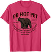 Do Not Pet the Chonky Forest Fluffs Appalachian Appalachian Trail Scenic Hiking Black Bear Funny Souvenir T-Shirt - Red Heather