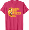 Dad Lion Fathers Day Funny Lions Lovers Outfits Lion Dad Funny Husband Daddy Protector Hero Fathers Day T-Shirt - Red Heather