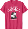 Animal Shirt Gifts for Birthday My Spirit Animal is A Panda Panda Bear SHIRTAnimal Lover Tee T-Shirt - Red Heather