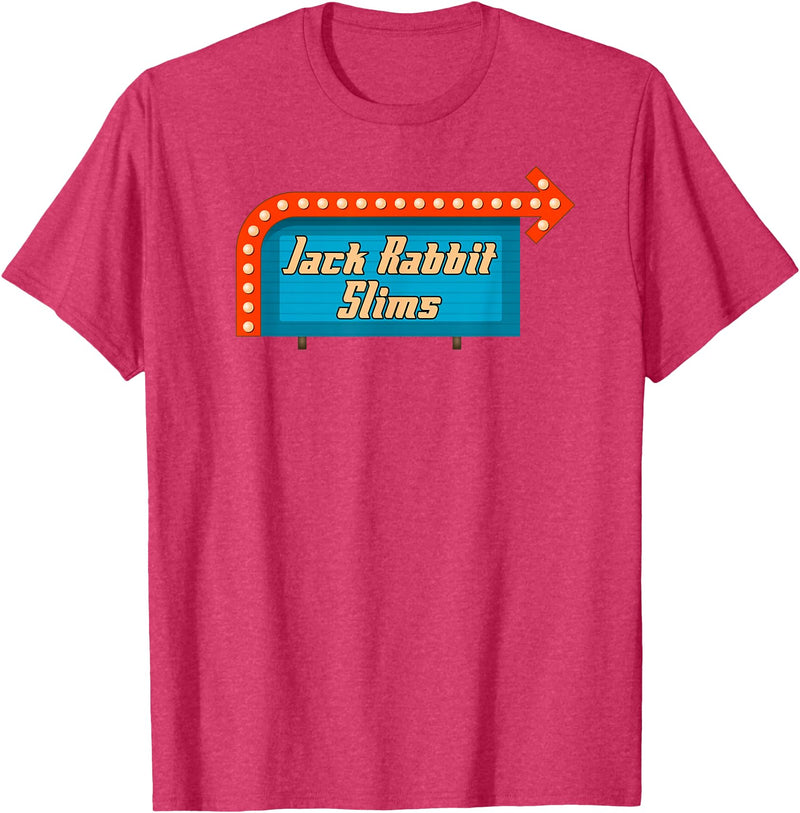 Jack Rabbit Slims - Vintage Retro Movie T-Shirt in Red Heather
