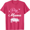 Funny Pig Lover Piggy Squad Gift For Women Pig Mama Funny Pig Mom Gift For Women Piggy Squad T-Shirt - Red Heather