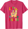 Funny Sloth And Llama Let's Fiesta Cinco De Mayo Sloth And Llama Let's Fiesta Cinco De Mayo Mexican Party T-Shirt - Red Heather