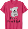 Koalaslifestyle Cute Koala Mama Bear and Baby, Mothers Day Gifts T-Shirt - Red Heather