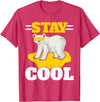 Polar Bear Antartica Arctic SteMi Apparel Stay Cool Polar Bear Arctic Animal Ice Bear Lover T-Shirt - Red Heather
