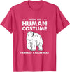 Awesome Halloween Designs This is My Human Costume I'm Really A Polar Bear Halloween T-Shirt - Red Heather