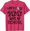 Holy Cow 100 Days Of School teachers Students Kids T-Shirt - Red Heather