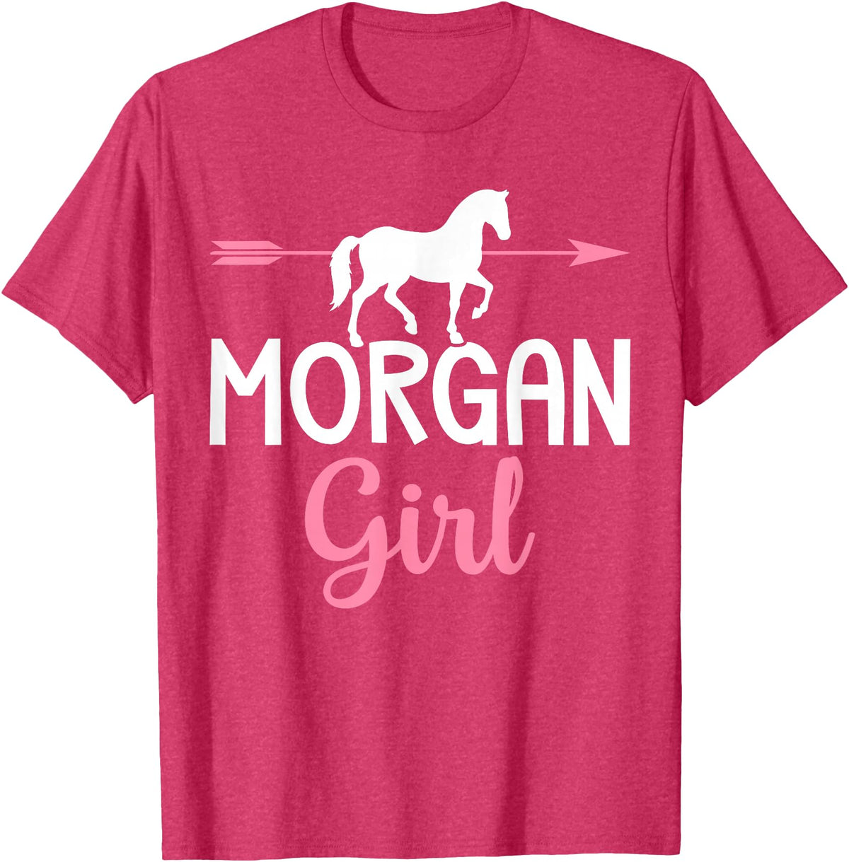 Horse Riding Racing Equestrian Gifts Morgan Girl Morgan Horse Girl Horses Lover T-Shirt - Red Heather