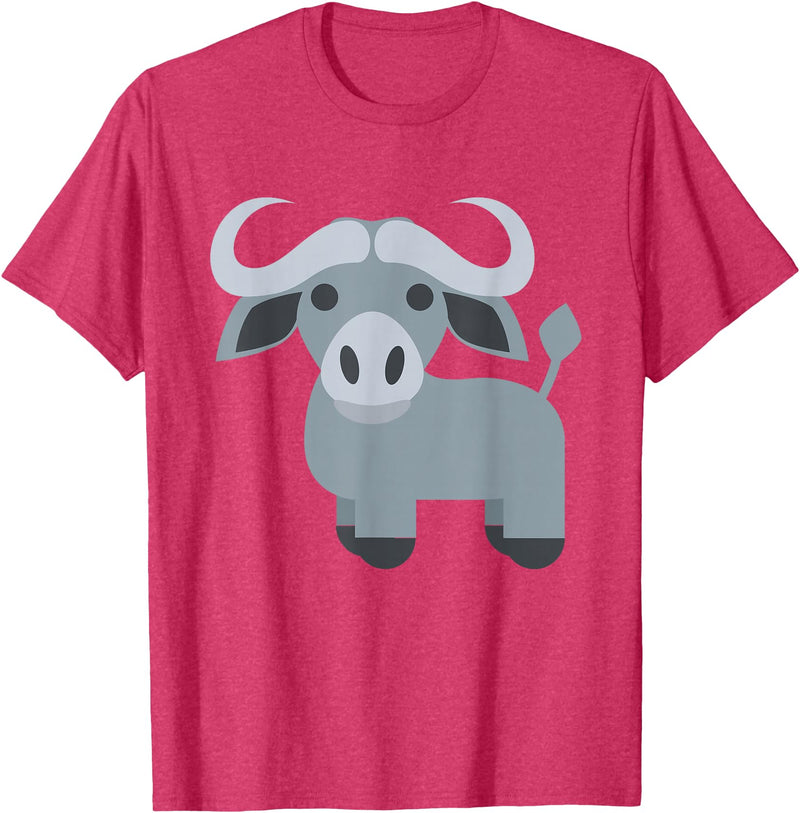 Funny Easy Lazy Last Minute Costumes Water Buffalo Costume T-Shirt - Red Heather