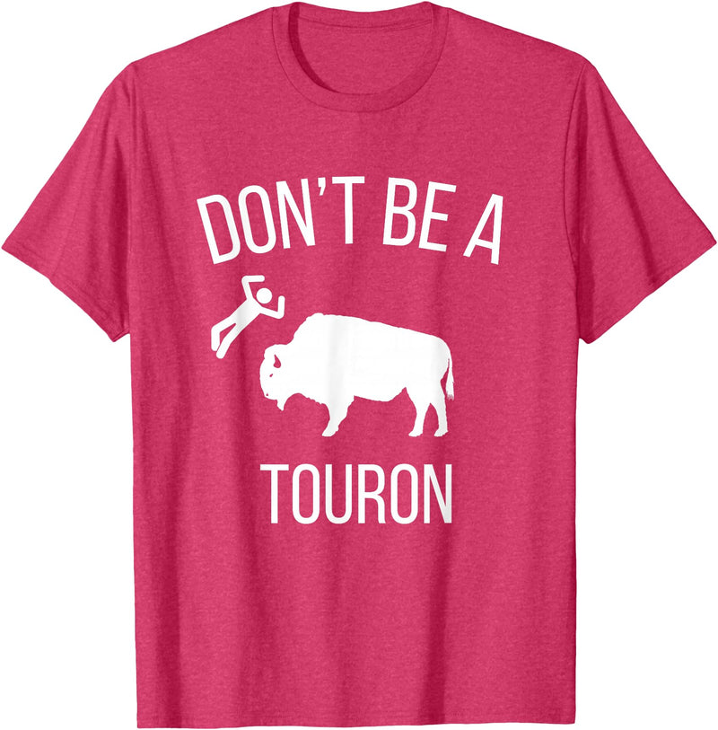 Funny Bison Boujee Cow Shirt - Funny Buffalo Shirt Sei kein Touron - Stroke den Bison nicht T-Shirt - Red Heather