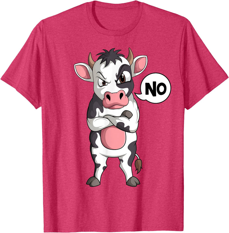 Funny Cow Lover & Owner Gift Ideas Cow Farmer Kids Boys Girls Womens T-Shirt - Red Heather