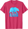 Wild Animal Alaska State Animal Polar Bear Ice Souvenir T-Shirt - Red Heather
