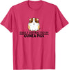 Guinea Pig Hideout Designs Easily Distracted by Guinea Pigs Funny Guinea Pig T-Shirt - Red Heather