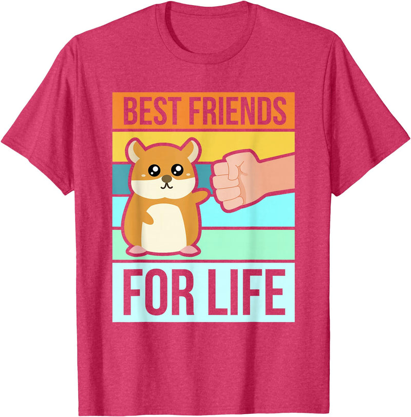 Funny Cute Hamster Gifts Face T-Shirt Best Friends T-Shirt - Red Heather