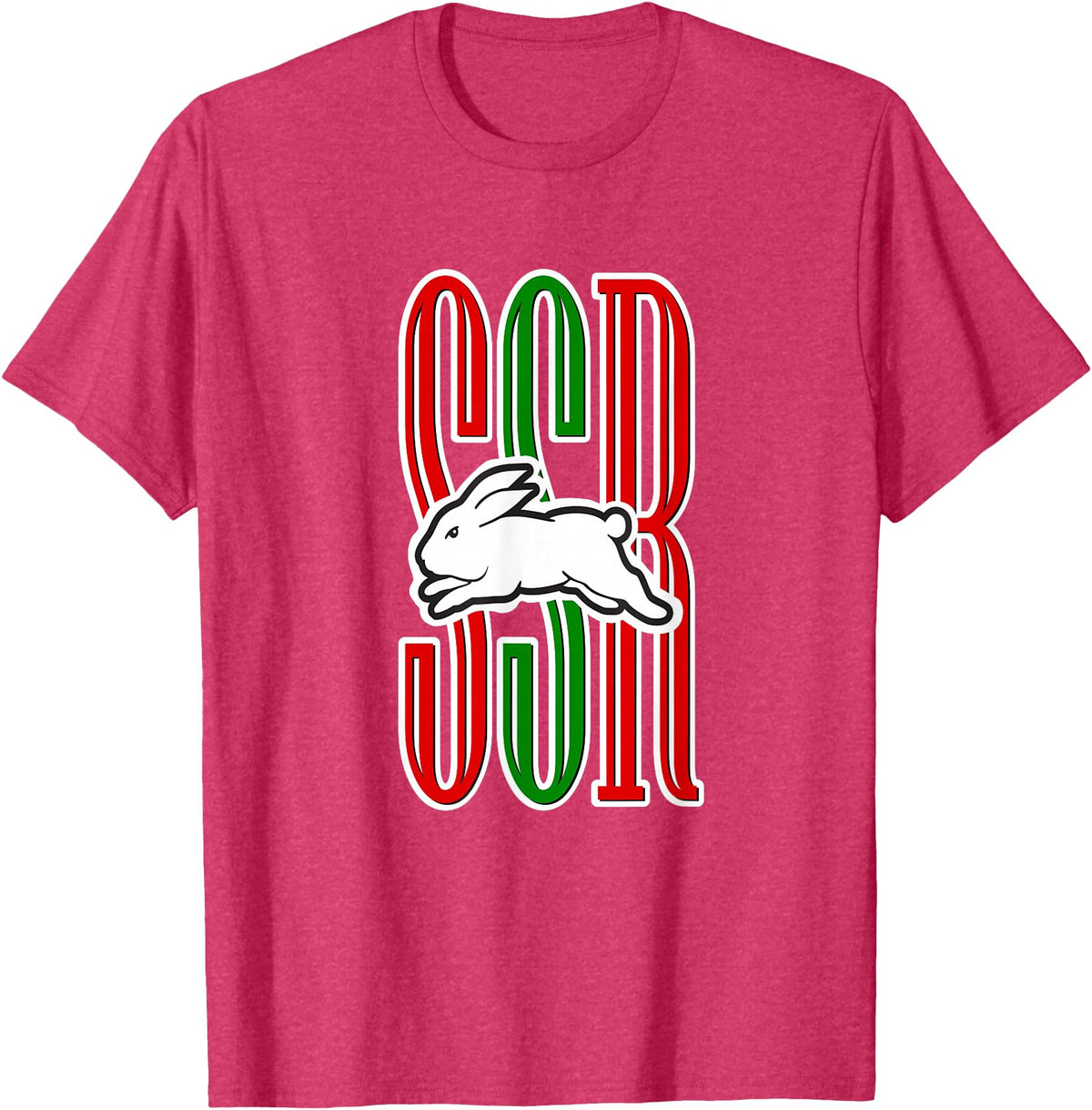 Cute Rabbits Lover Bunny Graphic T-Shirt in Red Heather