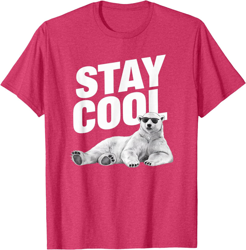 Tennessee Merchant Stay Cool Polar Bear T-Shirt - Red Heather