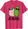 Punny Bone We're Kind Of A Pig Dill Funny Friend Pun T-Shirt - Red Heather