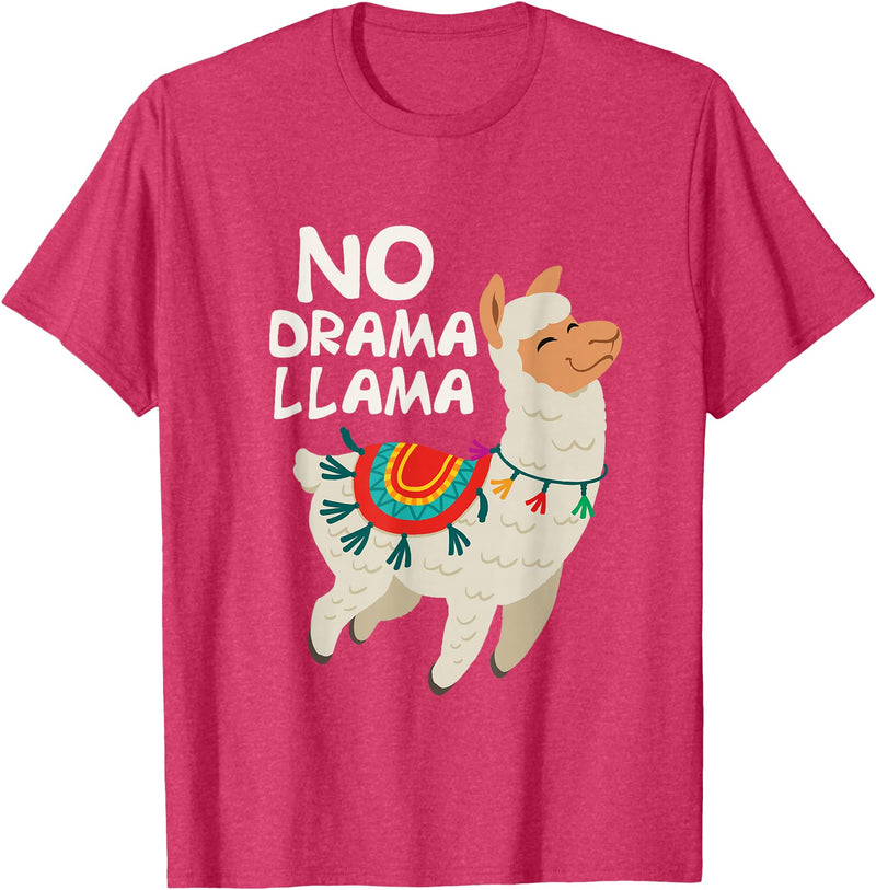 Give Me My No Drama Llama Co No Drama Llama Funny Lama T-Shirt - Red Heather