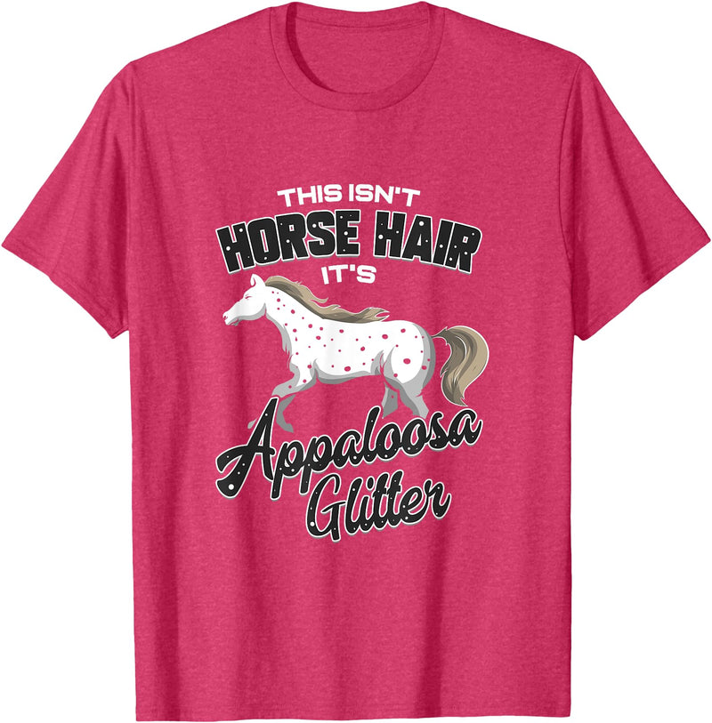 Cute Appaloosa Horse Designs Co Appaloosa Horse Hair Gift Horse Riding T-Shirt - Red Heather