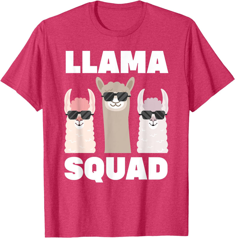 Funny Llama Gift Llama Lover Accessories & Stuff Funny Llama Design For Men Women Llama Alpaca Farm Animal T-Shirt - Red Heather