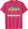 Vintage Mendocino California Souvenirs & Gifts Mendocino Vintage California Grizzly Bear Nature Souvenir T-Shirt - Red Heather