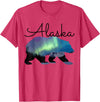 We Love Alaska Alaska Grizzly Bear USA Souvenir T-Shirt - Red Heather
