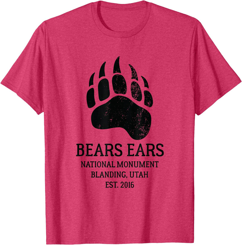 National Park Gifts Bears Ears National Monument Blanding Utah T-Shirt - Red Heather